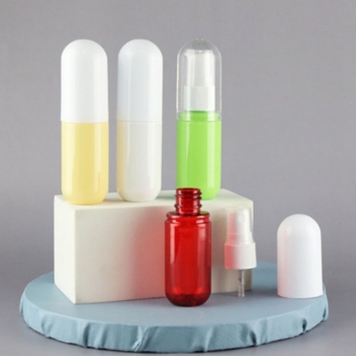 Speciale ovale ontwerp 30 ml plastic PP fles voor vloeibare producten in cosmetische verpakkingen