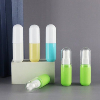 Speciale ovale ontwerp 30 ml plastic PP fles voor vloeibare producten in cosmetische verpakkingen