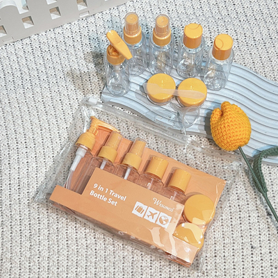 Warm stempelen 50 ml plastic fles voor aangepaste kleur huidverzorging reis set
