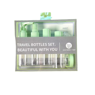 Gemakkelijk om mee te nemen 8 stukken 50 ml reisflessen met plastic lichaam
