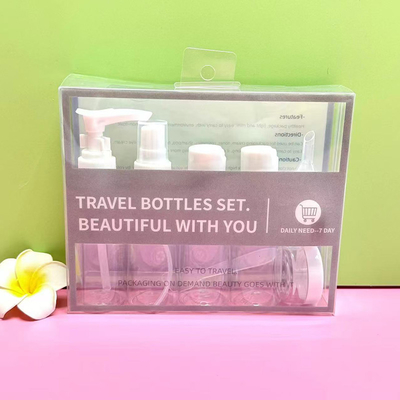 Gemakkelijk om mee te nemen 8 stukken 50 ml reisflessen met plastic lichaam