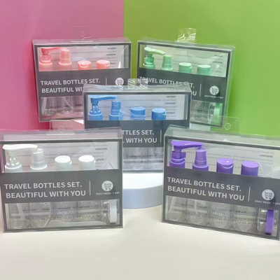 Gemakkelijk om mee te nemen 8 stukken 50 ml reisflessen met plastic lichaam