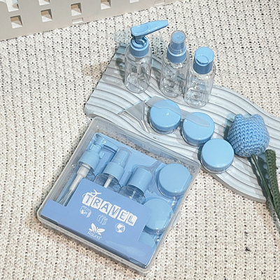 Voguish Design 7 stukjes Plastic Travel 50 ml flesset gebruikt voor persoonlijke verzorging pakket