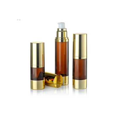 Luxe verschijning 30 ml luchtloze pompfles met grondstoffen in ronde vorm en elke kleur