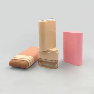 Aangepaste plastic blush stick container met zeefdruk