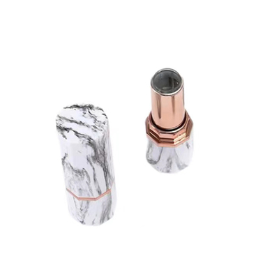 Elegant Sexangle Plastic Lipstick Cases Leeg Cosmetic Container in zwart of wit