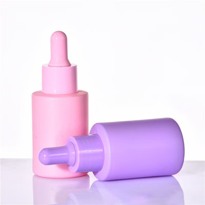 Gepersonaliseerde Macaron glas lege essentiële olie fles met dropper cap
