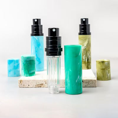 Marmer-effect parfum spuitfles en reizen-vriendelijke fijne mist atomizer voor elegante geur verpakking