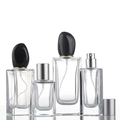 Hotsale 50ml & 100ml glazen spuitfles voor parfum leeg vierkant parfumeriecontainer