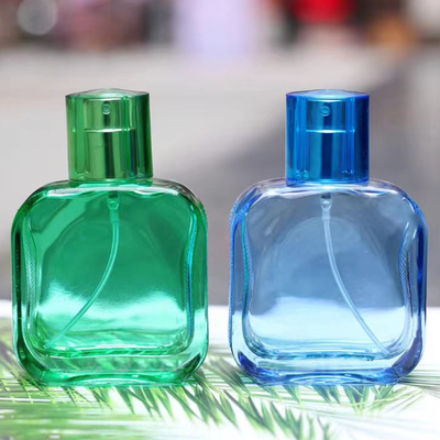 Groothandel 30 ml glazen fles met aangepaste kleuren lege parfumfles