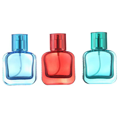 Groothandel 30 ml glazen fles met aangepaste kleuren lege parfumfles