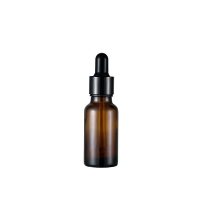 Groothandel Amber Glass Essential Flasje Met Plastic Black Dropper Cap