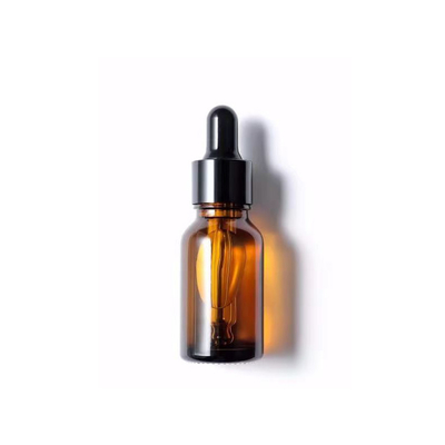 Groothandel Amber Glass Essential Flasje Met Plastic Black Dropper Cap