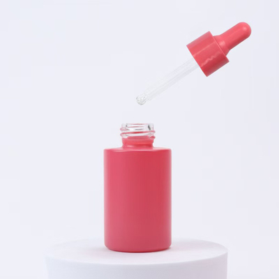 Op maat gemaakte 20 ml, 30 ml en 50 ml Flat Shoulder Glass Essential Oil Flasje Met Dropper Cap