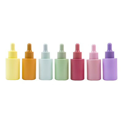 Op maat gemaakte 20 ml, 30 ml en 50 ml Flat Shoulder Glass Essential Oil Flasje Met Dropper Cap