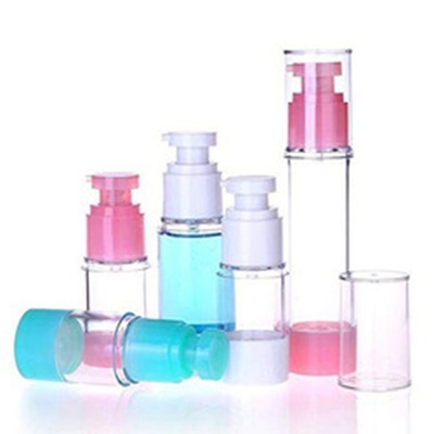 Roze Kleur Normaal gebruikte plastic 50 ml luchtloze pompfles voor cosmetische persoonlijke verzorging