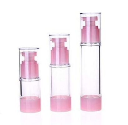 Roze Kleur Normaal gebruikte plastic 50 ml luchtloze pompfles voor cosmetische persoonlijke verzorging