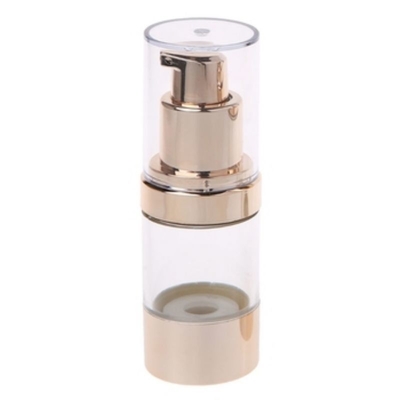Topkwaliteit Goud Aluminium 20ml Plastic Airless Pump Flasje Gebruik Huidverzorging