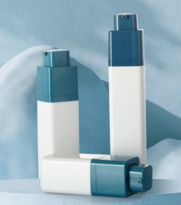 Vierkant met speciale kop 30 ml luchtloze pompfles voor cosmetische huidverzorging
