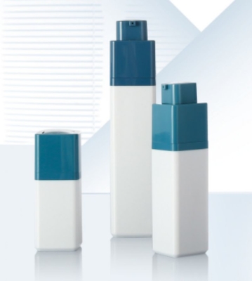 Vierkant met speciale kop 30 ml luchtloze pompfles voor cosmetische huidverzorging