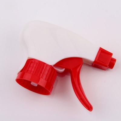 Verkoop in bulk Rood/wit Kleur Plastic Trigger Sprayer 28/410 Grootte gebruikt voor flessen