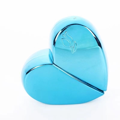 Luxe 30 ml hartvormige glazen parfumfles met geschilderde kleuren