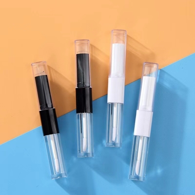 1.2 ml & 2.5 ml Plastic Square Slim Lip Gloss Tube Dual Heads met aangepaste kleuren