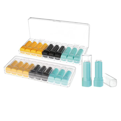 Plastic leeg lippenstiftbuis met een capaciteit van 1 g