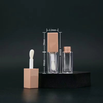 Grote hoofdborstel 5 ml Plastic Lip Gloss Tube Support Kleur Aanpassing