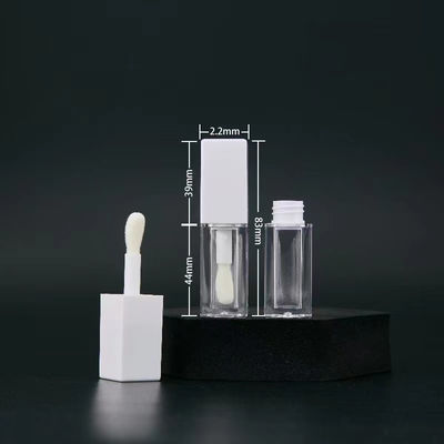 Grote hoofdborstel 5 ml Plastic Lip Gloss Tube Support Kleur Aanpassing