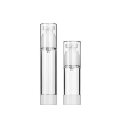 Persoonlijke plastic luchtloze fles 15 ml tot 120 ml voor cosmetica