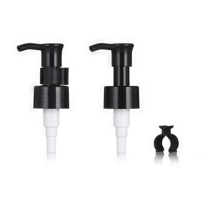 Aangepaste PP lotionpomp met clip voor huidverzorging 24/28mm