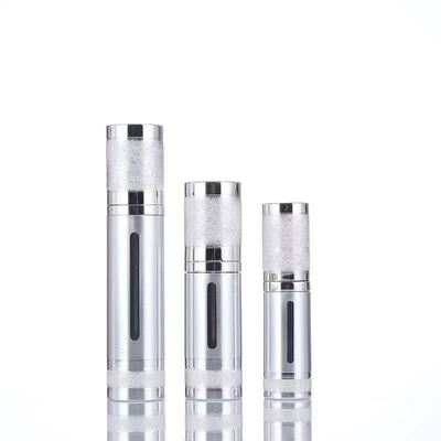 Luxe geanodiseerde aluminium pomp zonder lucht fles fles leeg cosmetisch vacuüm premium huidverzorging serum container meerdere capaciteit