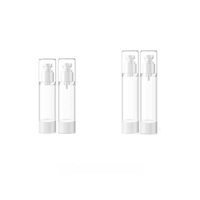 Aangepaste 15ml 30ml 50ml 80ml 100ml 120ml Plastic Fles Vacuüm Cosmetische Serums Crèmes Fles