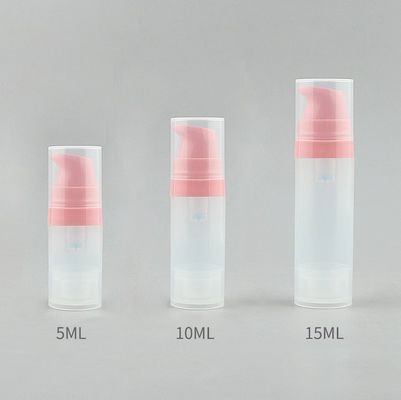 5 ml 10 ml 15 ml plastic PP luchtloze fles voor cosmetische lotion