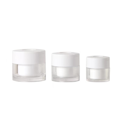 30g 50g Acrylcrème pot met lepel voor cosmetica