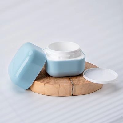 Op maat gemaakte vierkante plastic crème pot 20g 30g 50g 100g