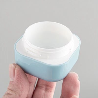 Op maat gemaakte vierkante plastic crème pot 20g 30g 50g 100g