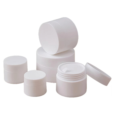 Plastic PP Cream Jar 5g tot 50g Custom Colors MOQ 10000pcs