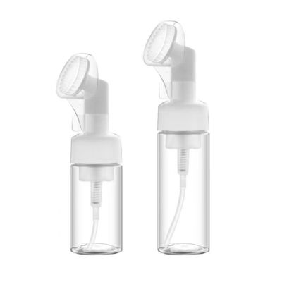 100ML 150ML 200ML Plastic fles met schuimpomp en siliconen borstel voor aangepaste cosmetische verpakking