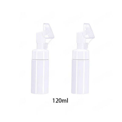 100ML 150ML 200ML Plastic fles met schuimpomp en siliconen borstel voor aangepaste cosmetische verpakking