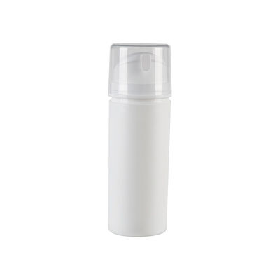 Groothandel Vierkante PP luchtloze fles met stekker en overkap voor gepersonaliseerde afdruk cosmetische verpakkingen