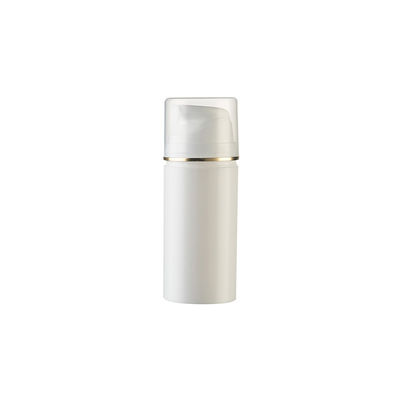 Groothandel Plastic PP luchtloze fles met UV gouden ring en 15 ml-200 ml capaciteit voor cosmetische toepassingen
