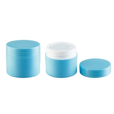 Dubbellagig PP-plastic crème potje met voedsel-grade materiaal in 10ml 30ml 50ml 75ml voor huidverzorgingscrème container