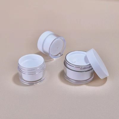 Shiny Surface AS Plastic Cream Jar with No Mechanical Issues for Cosmetic Packaging