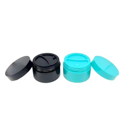 50+50g Matte PP Plastic Crème Pot met Lepel en Dubbele Schaal voor Cosmetische Verpakking met 20 Dagen Levertijd