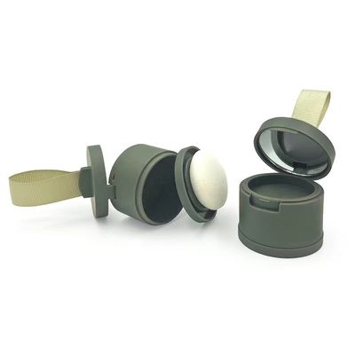 4G grootte ABS materiaal poederkas met aangepaste kleur haarlijn afwerking en spiegel inbegrepen