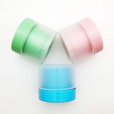 Groothandel 80g PP Matte Kleur Dubbele Shell Crème Pot voor Premium Cosmetica Verpakking