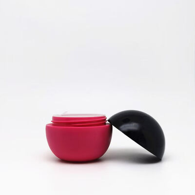 Sferische vorm Plastic Cream Jar in 5g 25g 50g 80g Grootte met Custom Artwork Printing voor huidverzorging verpakking