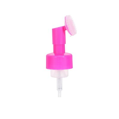 42mm 43mm Persoonlijke verzorging verpakking Zachte siliconen borstel Schuim pomp voor shampoo fles
